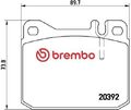 Brembo P85007 Bremsbelagsatz für Scheibenbremse Bremsbelagsatz für VW 