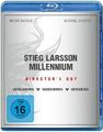 Stieg Larsson: MILLENNIUM TRILOGIE, Director's Cut (3 Blu-ray Discs) NEU+OVP