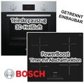 HERDSET Bosch Backofen mit Induktionskochfeld - autark, PowerBoost 60 cm