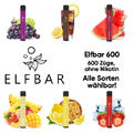 Elfbar 600 Einweg E-Zigarette - Nikotinfrei  - 600 Züge Vape Disposable ohne Nic