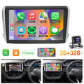 10.1zoll 32G 2din Android 13 Autoradio GPS Navi WIFI USB BT für Peugeot 2008/208