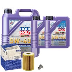 Motoröl 5W40 LIQUI MOLY High Tech 7L+MAHLE Ölfilter+Ölablassschraube