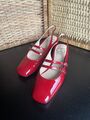 Cesare Gaspari Mary Jane Slingback Pumps rot