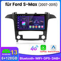 6+128GB Android 13 Für Ford S-Max 2007-2015 Carplay Autoradio GPS Navi DAB+ DSP