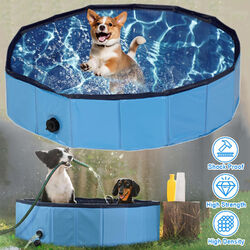 Faltbare Hundepool Planschbecken Kinder Pool Hundebadewanne Hundeplanschbecken