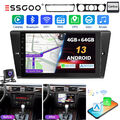 9" Carplay Autoradio Android13 BT Für BMW 3er E90 E91 E92 E93 4+64G GPS NAVI Kam