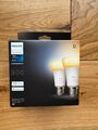 Philips HUE LED-Lampe White Ambiance E27 Doppelpack 806 lumen 