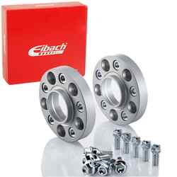 EIBACH PRO-SPACER 50mm SPURVERBREITERUNG SILBER 2x25mm SPURPLATTEN LK:4x108mm