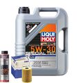 Motoröl 5W30 LIQUI MOLY Leichtlauf Special Tec Ll 5L+MAHLE Ölfilter +Spülung