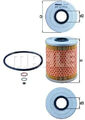 Ölfilter Filtereinsatz OX 187D KNECHT für BMW WIESMANN