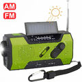 Solar Radio Kurbelradio Tragbares Notfall AM/FM mit USB Handyladefunktion Neu