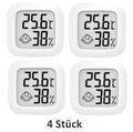 4x Thermometer Mini Hygrometer digital Temperatur Luftfeuchte Thermo Hygro klein