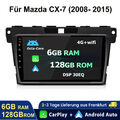 6+128G Carplay Android 13 Autoradio Für Mazda CX-7 GPS NAVI WIFI DSP WIFI BT DAB