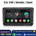 2+32G Autoradio Android 13 Carplay GPS NAVI Für VW GOLF 5 6 Touran Passat Tiguan