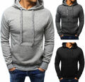 DSTREET Kapuzenpullover Hoodie Sweatshirt Pullover Unifarben Basic Herren M-2XL