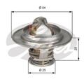 GATES Thermostat Kühlmittel 76°C für Opel Arena Kasten TH13076G1