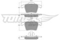 TOMEX Brakes Bremsbelagsatz, Scheibenbremse TX 14-07 für VOLVO