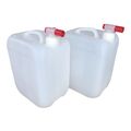  Trinkwasserkanister Wasserkanister 2x10L Wasser Kanister Hahn Camping Deckel