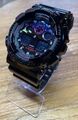 🚨 Casio G-Shock GA-100RGB-1AER, Rainbow, magnetfeldresistent, LED, schwarz, neu