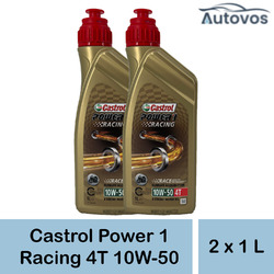 Castrol Power 1 Racing 10W-50 Motorrad 4T Motoröl 2x1L