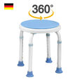 Duschstuhl 360° Drehbar Duschsitz Badestuhl Duschhocker Badezimmerstuhl 7-Fach