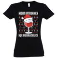 Youth Designz Nicht Betrunken nur Weihnachtlich Damen T-Shirt Print Fun Logo