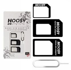 Sim Karten Adapter Set 4 in 1 Nano SIM Adapter iPhone 15 Galaxy Huawei P30 A81