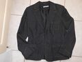 Wie NEU! MORE&MORE P&C Jeansjacke Jeans-Blazer Jacke Gr.40-42 schwarz anthrazit