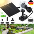 Solar Springbrunnen Pumpe Teichpumpe Wasserspiel Fontäne mit filter net 180L/H