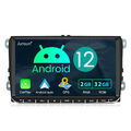 Android 12 Carplay Autoradio GPS NAVI RDS Für VW GOLF 5 6 Touran EOS Tiguan Polo