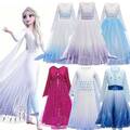 Mädchen Prinzessin Anna Elsa Kostüm Cosplay Party Outfit Kinder Kleid Karneval·