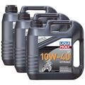 3x LIQUI MOLY 3056 Motorbike 4T Motoröl Offroad 10W-40 4L