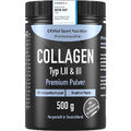 Collagen Pulver 500 Gramm, Bioaktives Kollagen, Typ 1, 2, 3  100% Rind