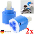 2 x Keramik Ersatz für Einhebel Armaturen Wasserhahn Kartusche Patrone 35mm 40mm