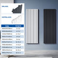 Design Heizkörper Paneel Flachheizkörper Mittelanschluß Doppellagig Wandheizung 