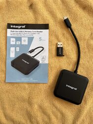 Integraler All-in-One Multi Slot USB 3.0 & C Speicherkartenleser Adapter -... 