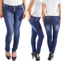 Damen Röhrenjeans Skinny Jeans Jeanshose Hüftjeans Stretchjean Slim Fit Hose