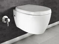 Dusch WC spülrandlos Taharet Wand Hänge-WC Bidet Shattaf Toilette inkl. Sitz NEU