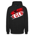 Die Macht Aus Köln Rot-Weiß Fußball Fan Unisex Hoodie