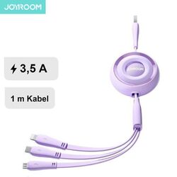 Ladekabel 3in1 USB-Kabel / Micro-USB / Kabel für iPhone / USB-C 1m Joyroom