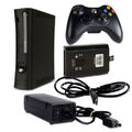 XBox 360 Slim Konsole Trinity 10,83A Corona 9,6A Schwarz Kabel Controller Spiel