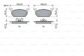 BOSCH Bremsbelagsatz, Scheibenbremse Vorderachse u.a. für AUDI, SEAT, SKODA, VW