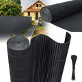 PVC Sichtschutzmatte Windschutz Sichtschutzzaun Anthrazit Gartenzaun Zaun Gitter