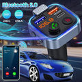 FM Transmitter Auto Bluetooth Kfz Radio Adapter mit Dual USB Ladegerät für Handy