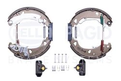 HELLA BREMSBACKEN-SATZ 180mm HINTERACHSE passend für FIAT PUNTO LANCIA Y | 8DB