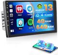 4+64GB 2DIN 10.1" Autoradio Wireless Android 13 Auto Carplay GPS Navi WIFI 4Core