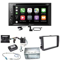 Pioneer AVH-Z3200DAB Carplay Bluetooth DAB Einbauset für T6 Sharan 2 Beetle