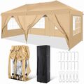 Partyzelt 3x3m-3x6m Festzelt Pavillon Gartenzelt mit Fenstern Bierzelt Pavilion