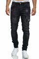 Herren Jeans Hosen  Stretch  Slim fit   SKINNY  Blau Schwarz Grau JOGGER  WEISS