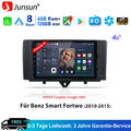 Android 13 Autoradio 8kern GPS NAVI SWC Carplay Für Benz Smart Fortwo 451 6+128G